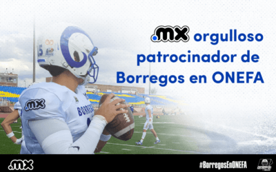 Dominios MX se suma como orgulloso patrocinador de Borregos en ONEFA